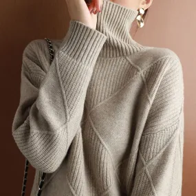 Heidi-Mode | Lässiger Strickpullover Mit Kragen